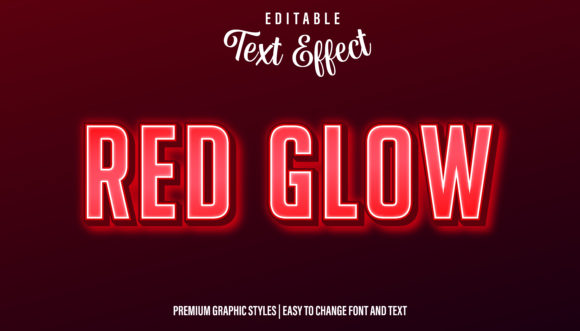 Download Red Neon Glow Text Effect - Premium Bundle