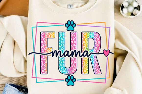 Download Fur Mama PNG, Colorful Leopard Pet Mom - Premium Bundle