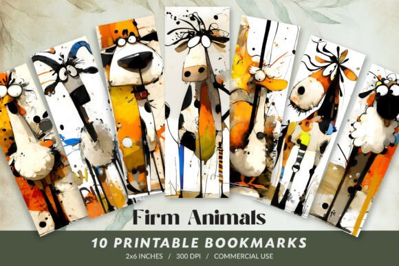 Download Whimsical Firm Animals Bookmarks - Firm Collection
