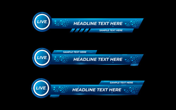Download Luxury Lower Thirds Set &amp; Banner for Tv - Premium Resources